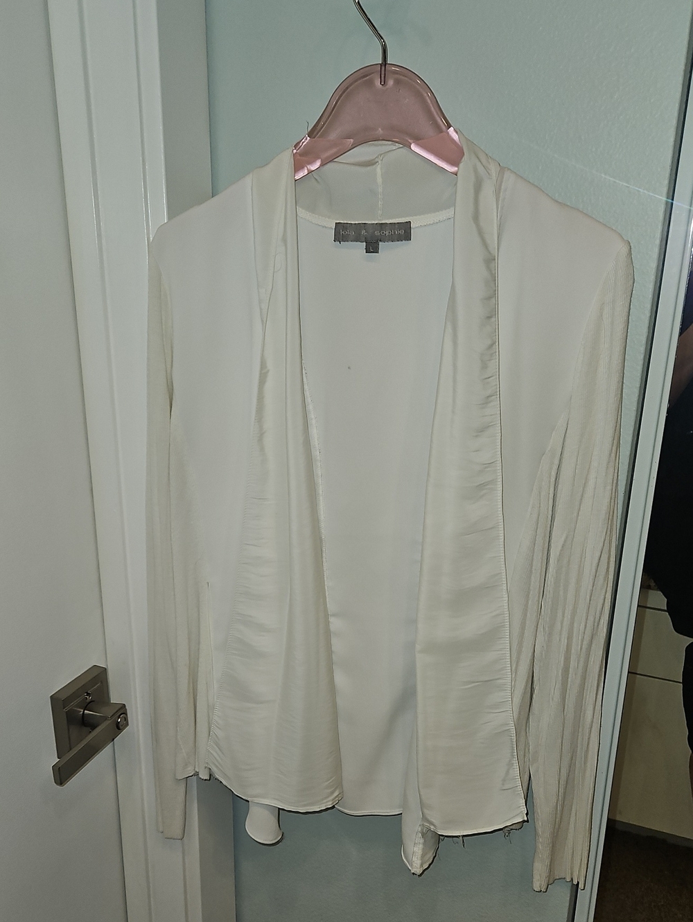 Lola &  Sophie Open-Front White Women's Jacket